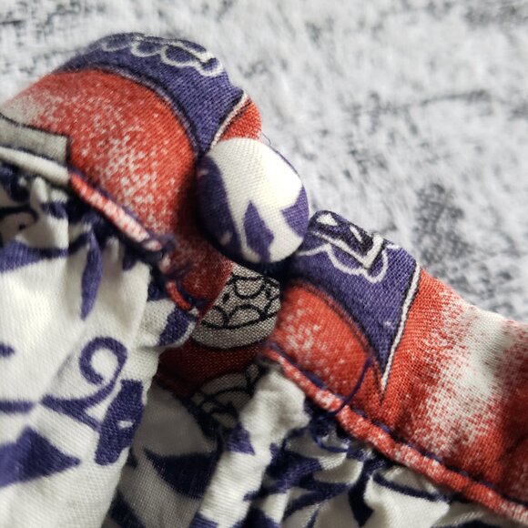 Love Bonito Blue White Red Elephant Boho Pathyia Romper Playsuit Shorts - Picture 11 of 15